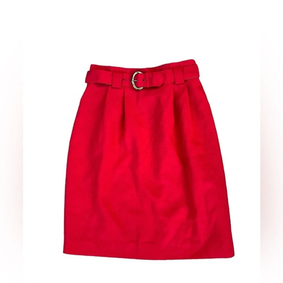 Michele Petite Vintage Red  Pencil Skirt - Picture 1 of 8